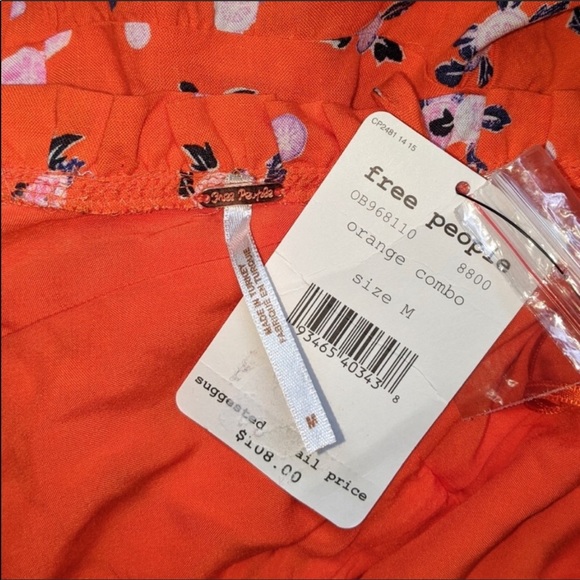 NWT Free People Printed Mini Floral Summer Dress - Picture 4 of 5